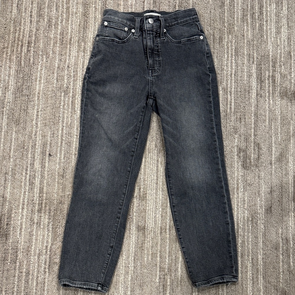 Madewell The Mom Jean High-Rise Black Petite Jeans